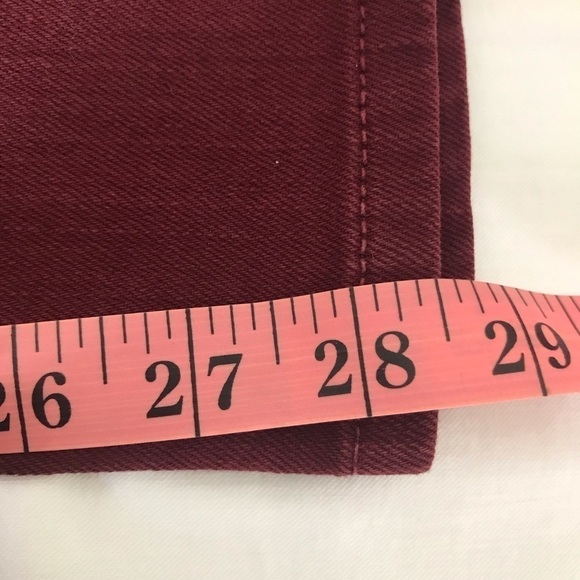 Michael Kors Burgundy Skinny Jeans Pants. Size 2 - Picture 10 of 11